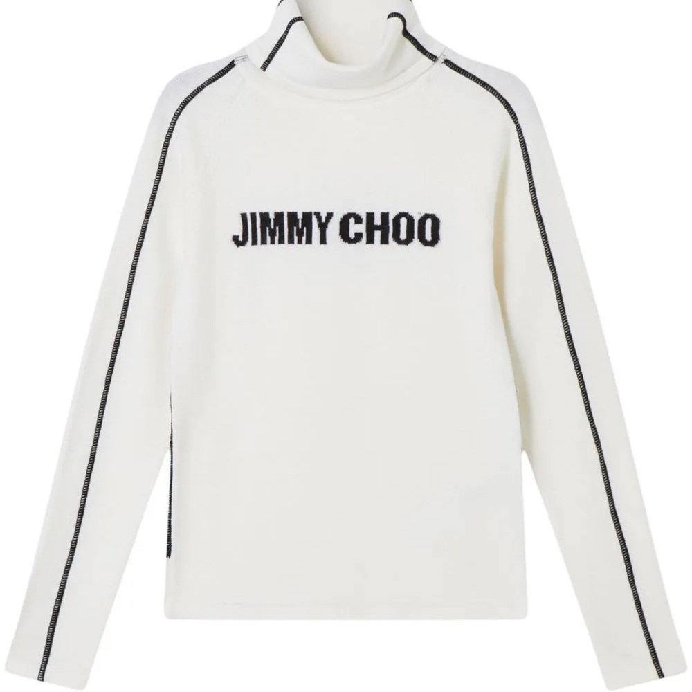 Jimmy Choo White Turtleneck Sweater